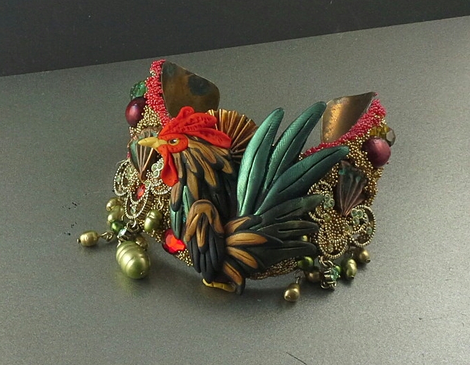 Rooster Cuff Bracelet