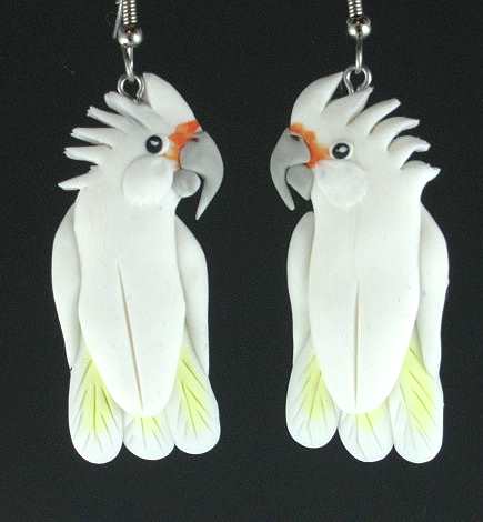 Goffin Cockatoo Earrings