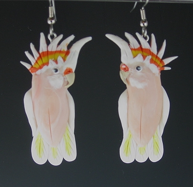 Major Mitchell Cockatoo Earrings