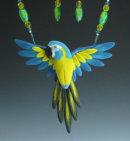 open Indian wing bird beads fetish