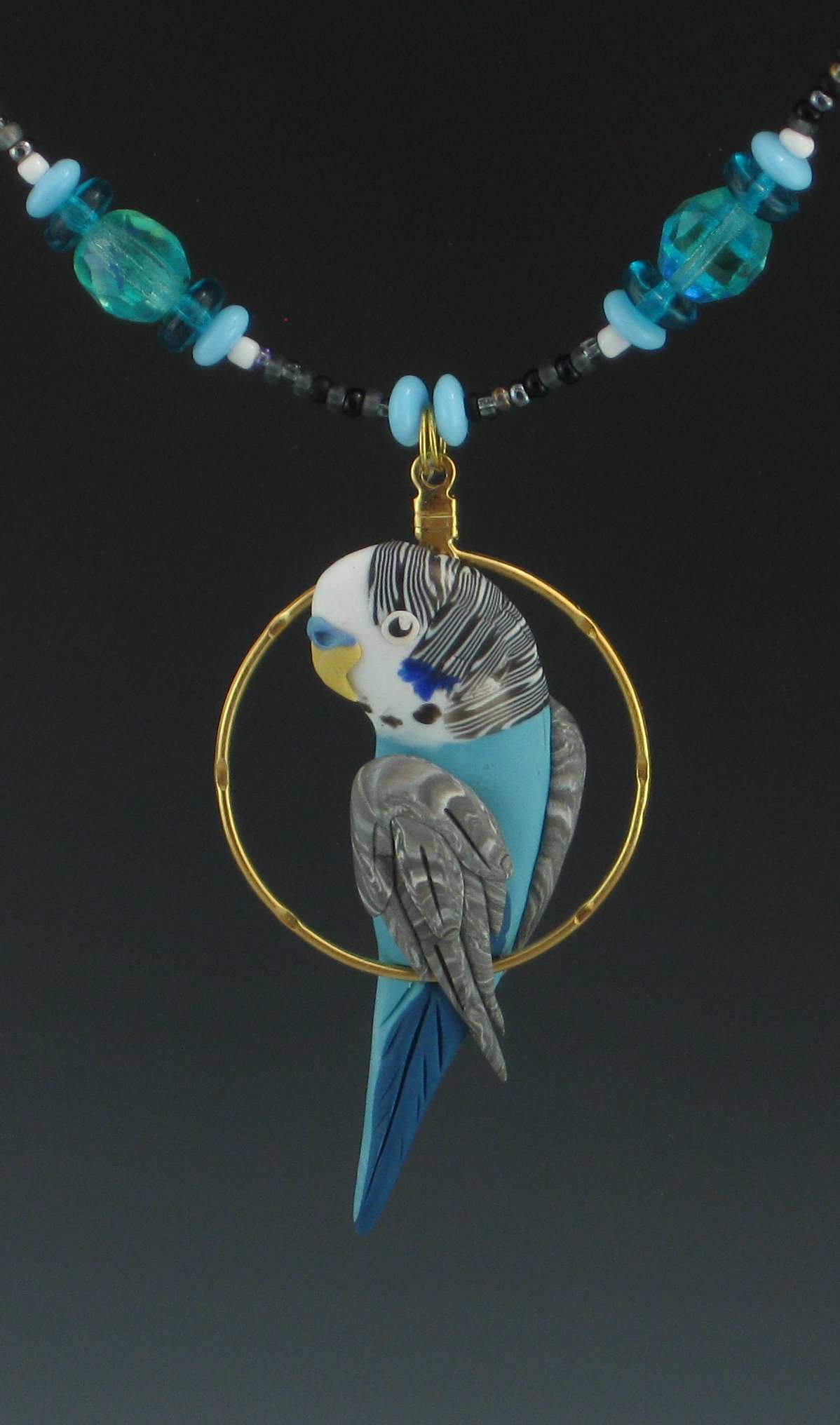 silver budgie memorial jewelry Tiny parakeet necklace Sieraden Kettingen Bedelkettingen 