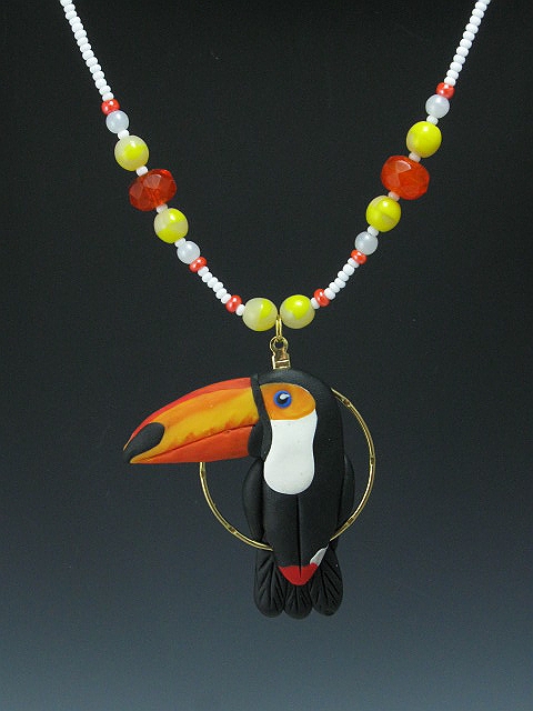 Toco Toucan Charm Necklace