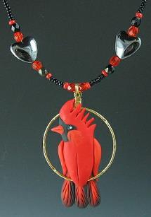 Cardinal Charm Necklace