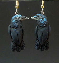 Crow Earrings