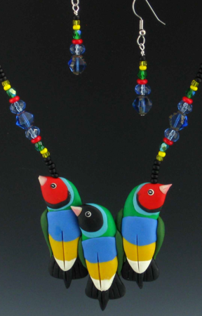 Gouldian Finch Necklace