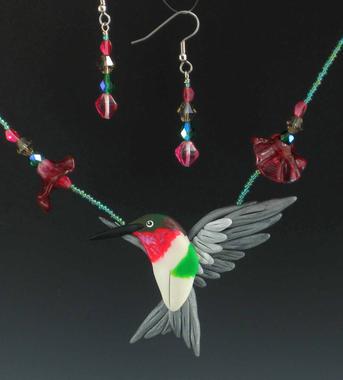 Hummingbird Necklace Set 10